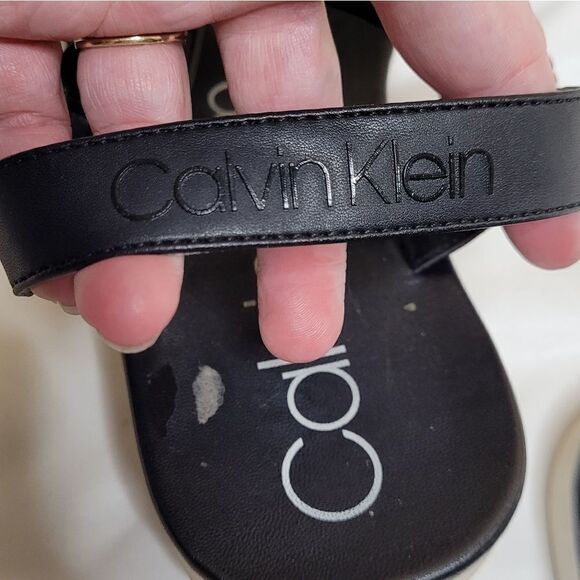 CALVIN KLEIN Zandel black strappy active sandals 7 - Picture 8 of 9